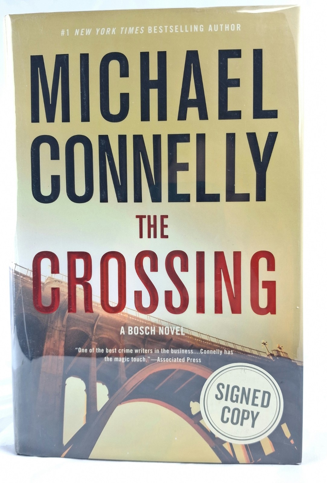 Michael Connelly The Crossing Signed First Edition 1st Print HBDJ Mylar Cover