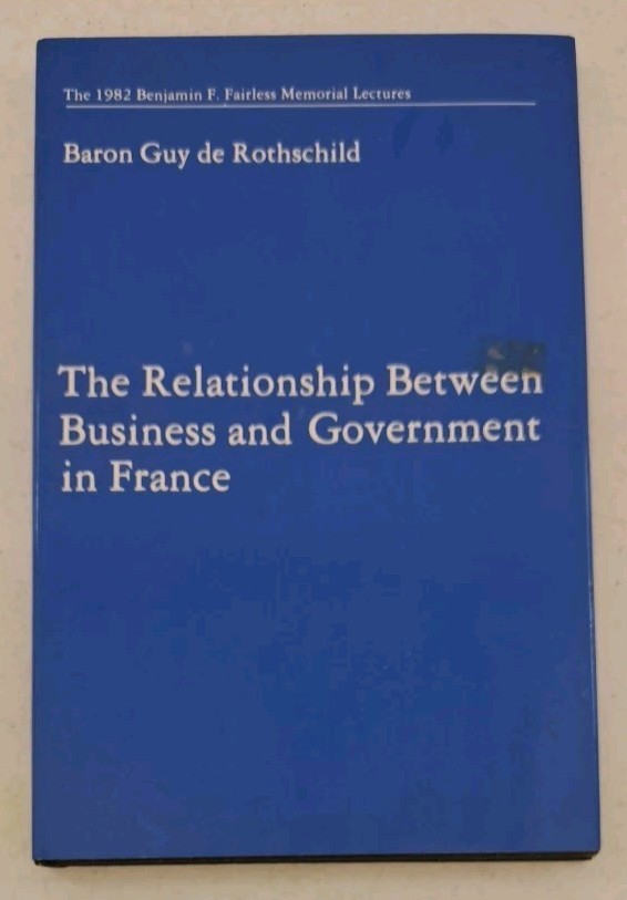 RARE 1983 HCDJ 1st Ed-The Relationship Between Business & Government In France