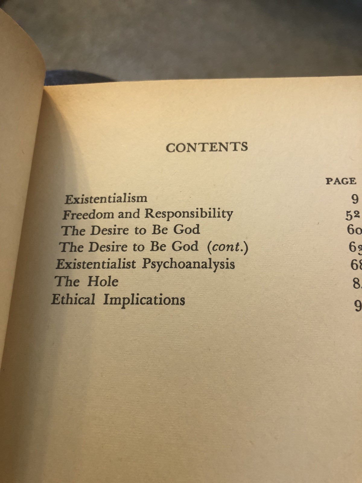 EXISTENTIALISM AND HUMAN EMOTIONS by Sartre – 1st/1st HCDJ 1957 – philosophy