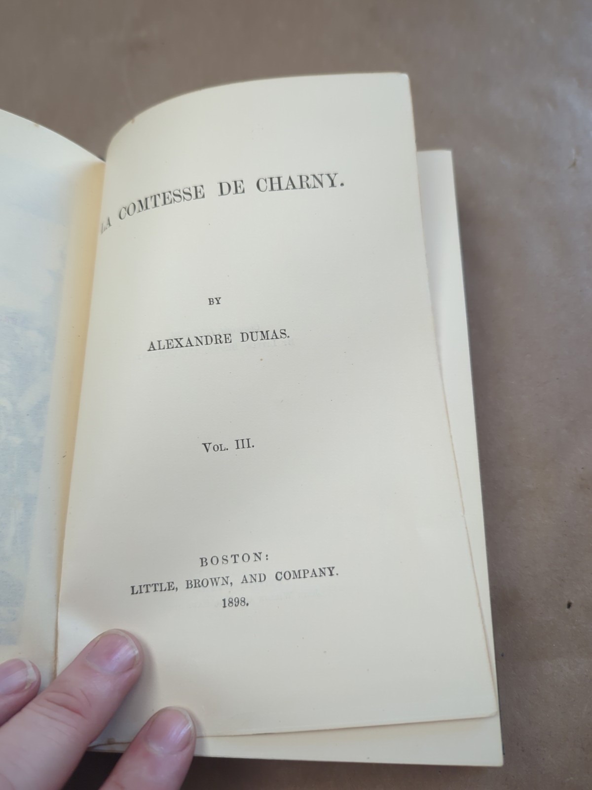 Alexandre Dumas Comtesse De Charny Vol 1-4 1898 Little Brown and Co Hardcover