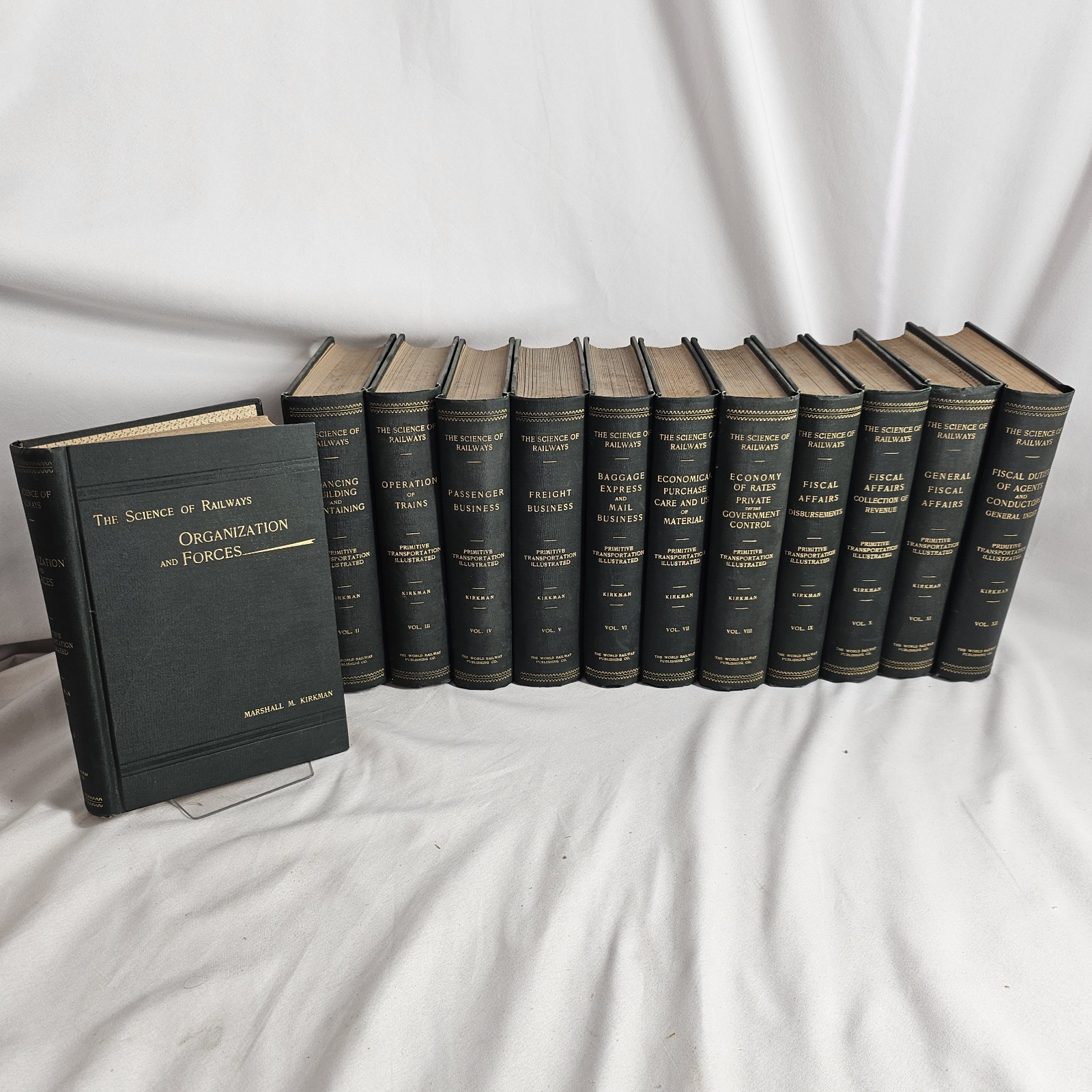 The Science of Railways by Marshall M. Kirkman VTG 1895 HC Books Complete Set