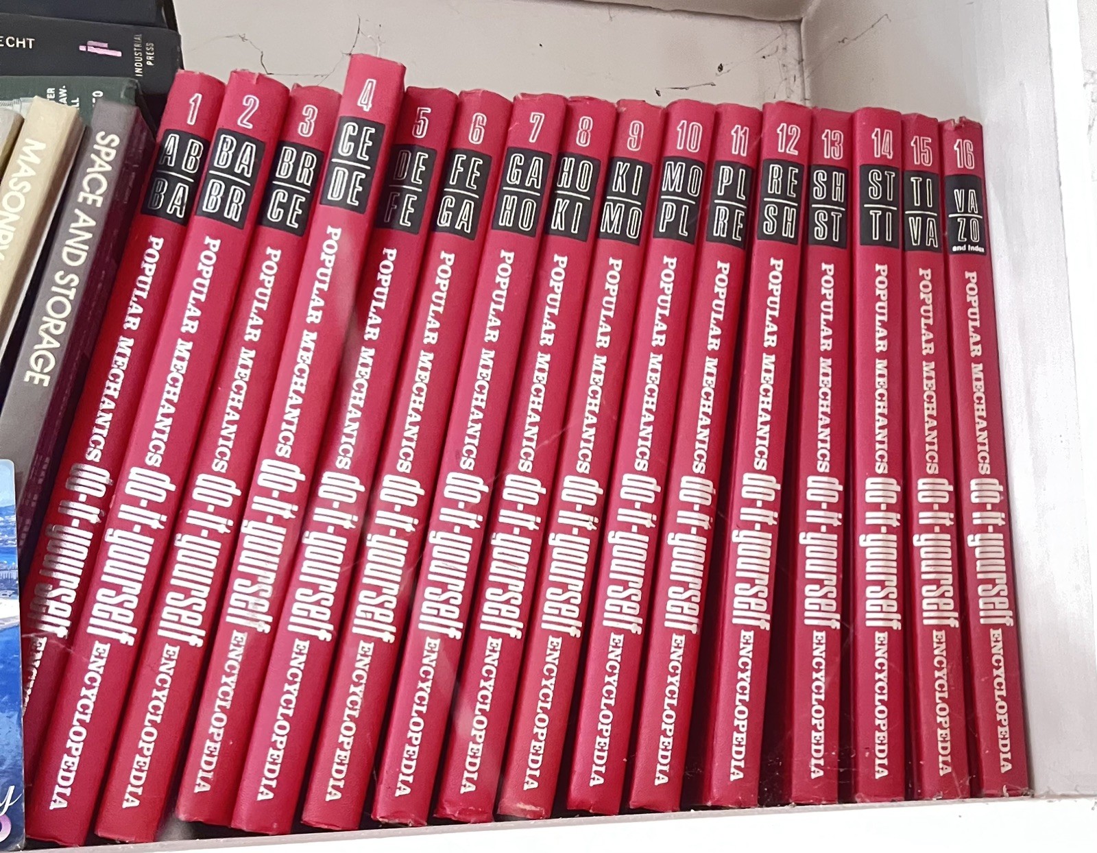 1968 Popular Mechanics Do-It-Yourself Encyclopedia Books Complete Set Vols 1-16
