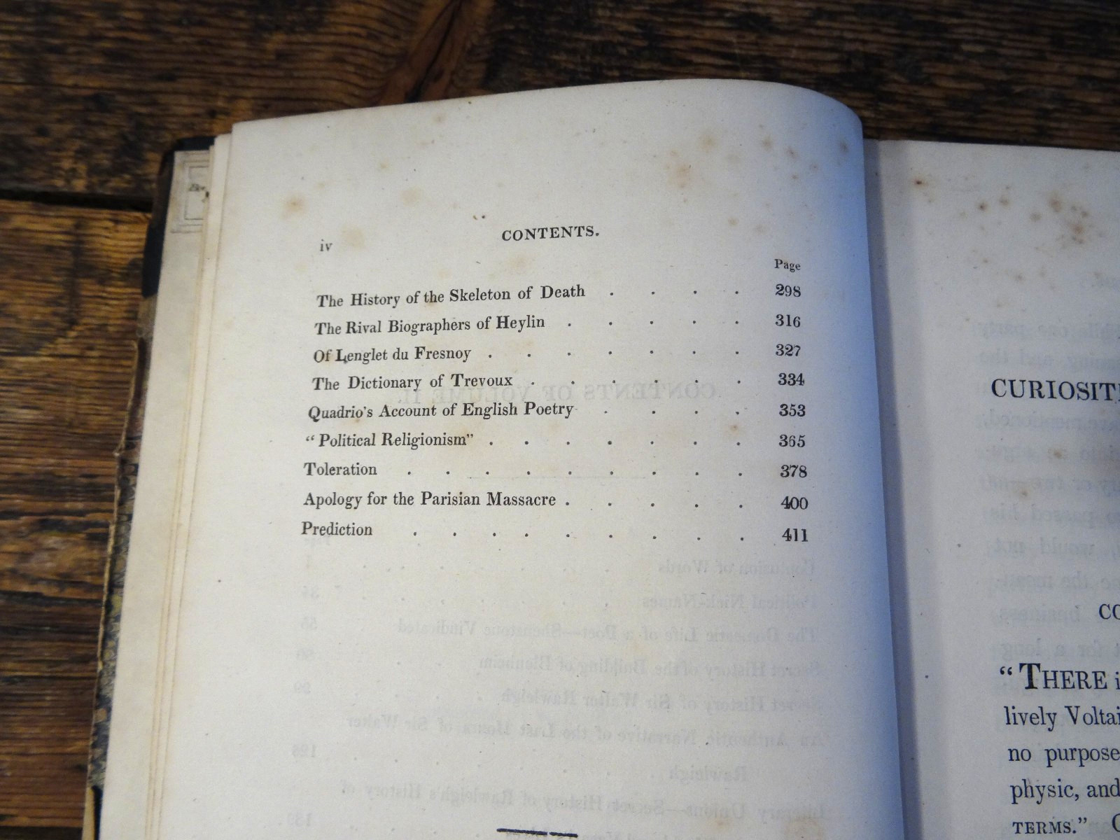 Antique 1824 Curiosities of Literature 2nd Series Volumes 1 & 2 D’Israeli