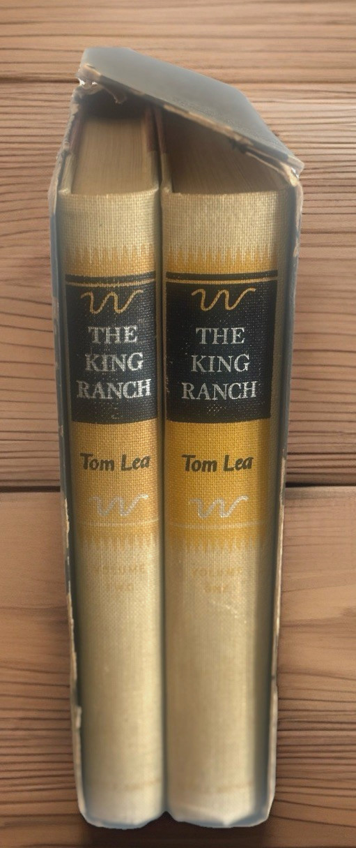 Vtg The King Ranch 2 Vol Book Set w Box 1st Edition Printing Texas Tom Lea 1957