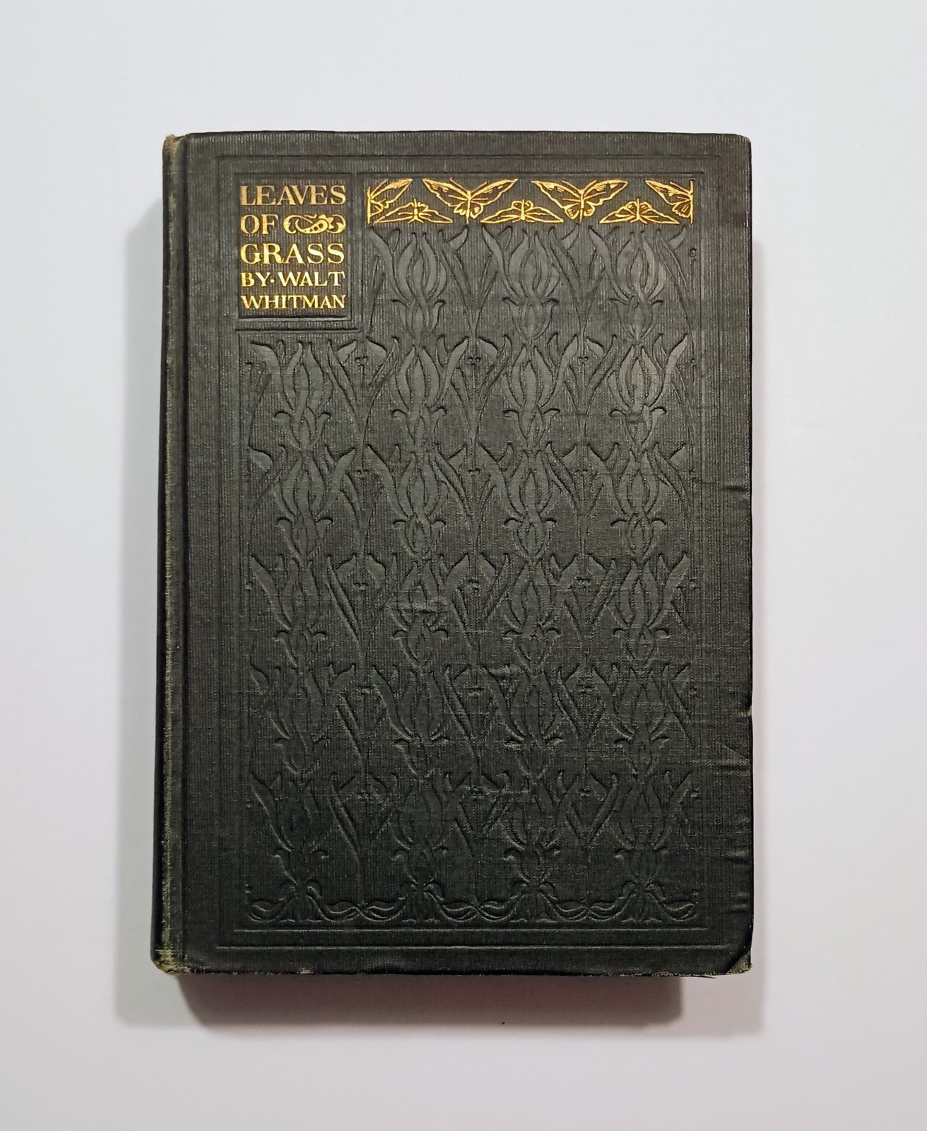 1907 LEAVES OF GRASS by Walt Whitman, Frontispiece, Poetry, Song of Myself