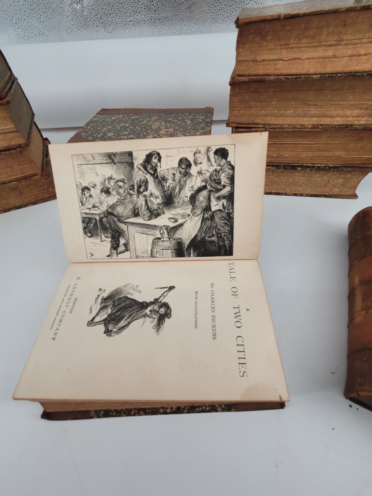 Antique Charles Dickens Works ~ 12 Volume Set ~ Late 1800s Books