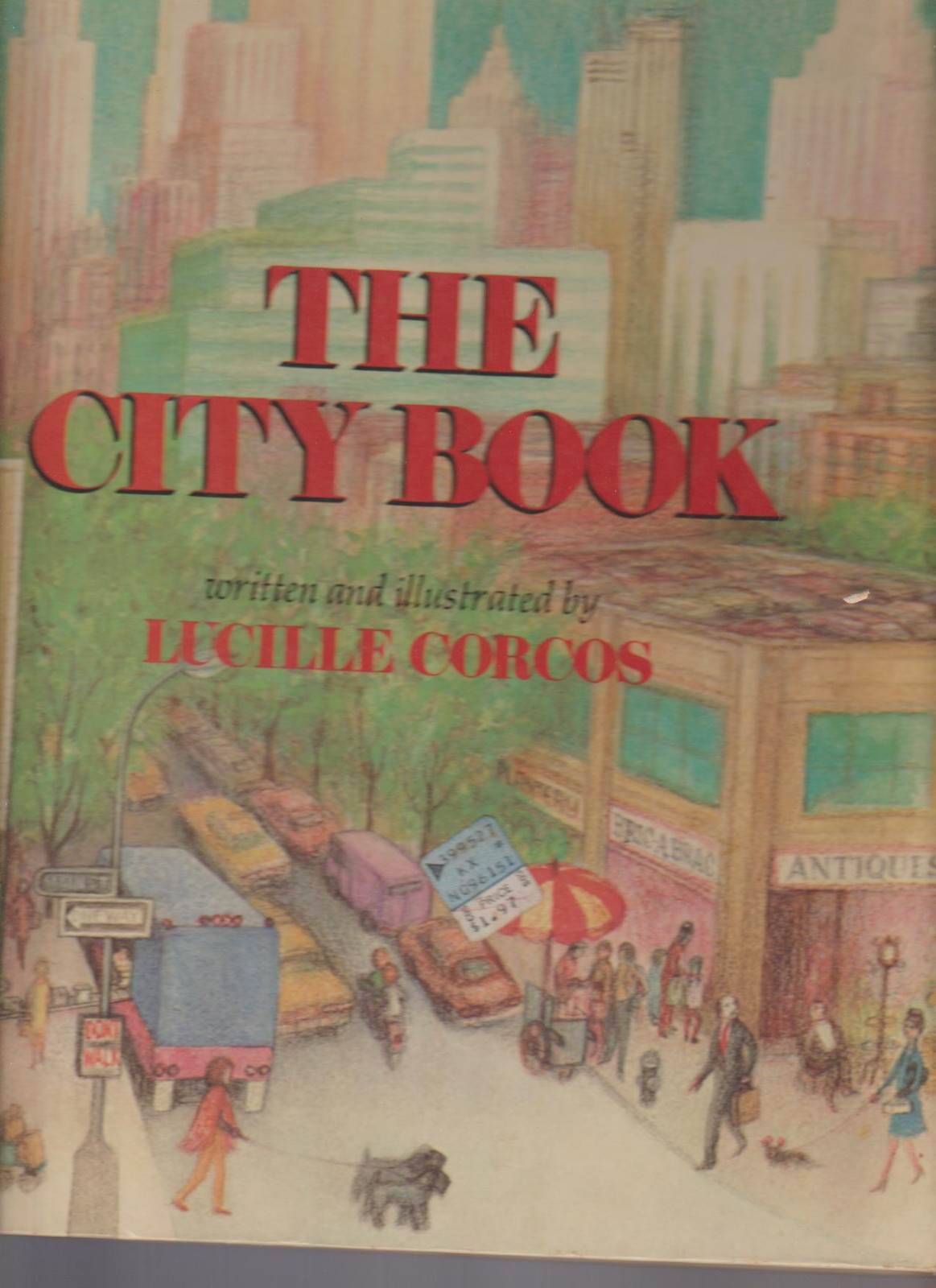 The City Book by Lucille Corcos HC Golden Book 1972 Kids Book