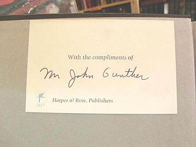 Twelve Cities by John Gunther Signed Stated First Edition 1969