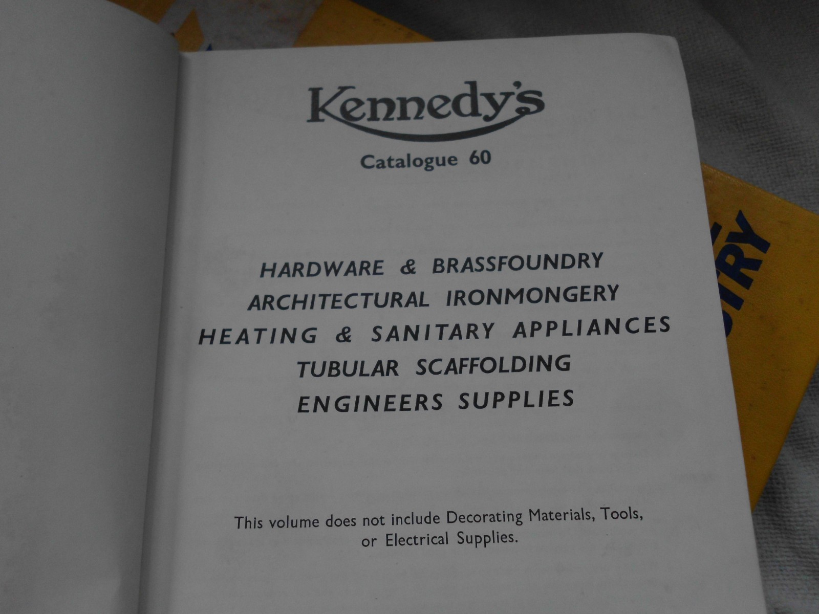 VINTAGE BUILDING DIY SUPPLIES CATALOGUES KENNEDYS NEWCOMBE CO (3)