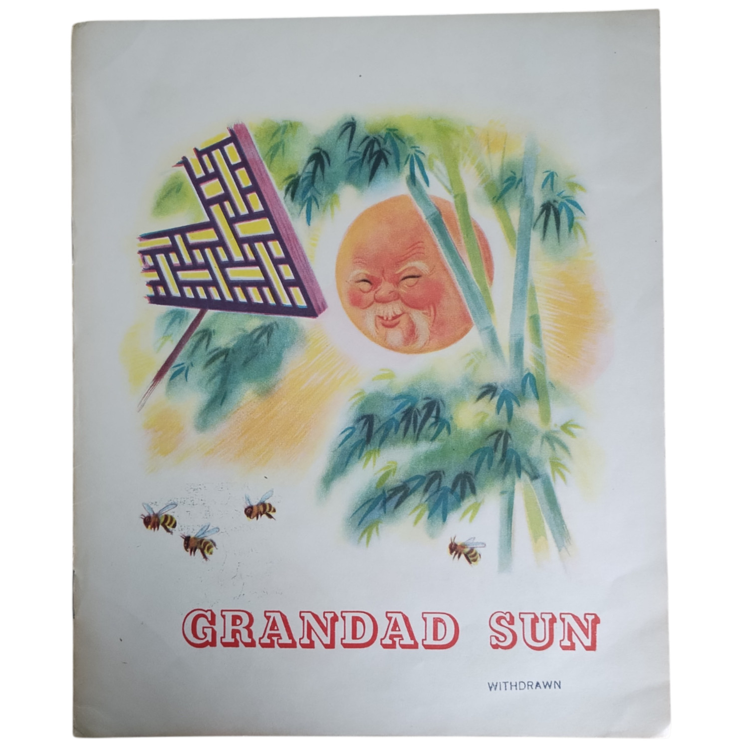 Grandad Sun Vintage 1958 Children’s Book Staple Bound Rare HTF