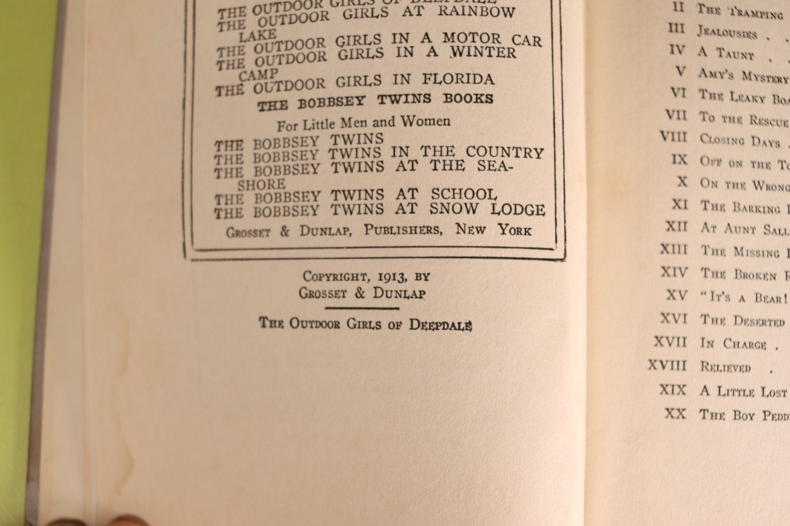 The Outdoor Girls by Laura Lee Hope Antique 1913 – 1927 Hardcover Books Lot of 6