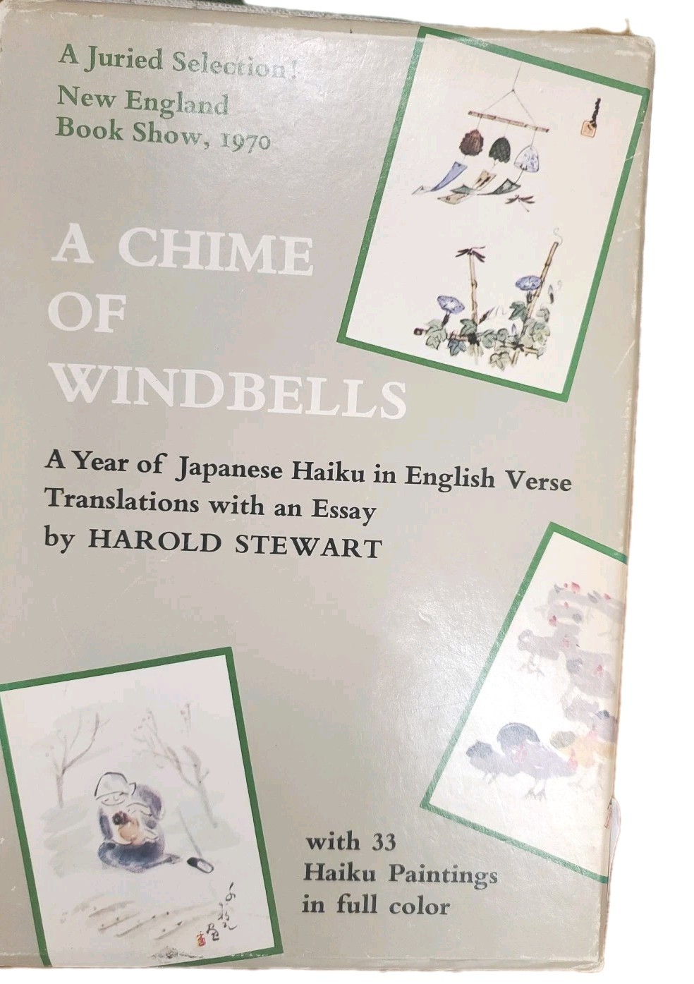 A Chime of Windbells Harold Stewart 1st Ed 4th Printing Japanese Haiku Slipcase