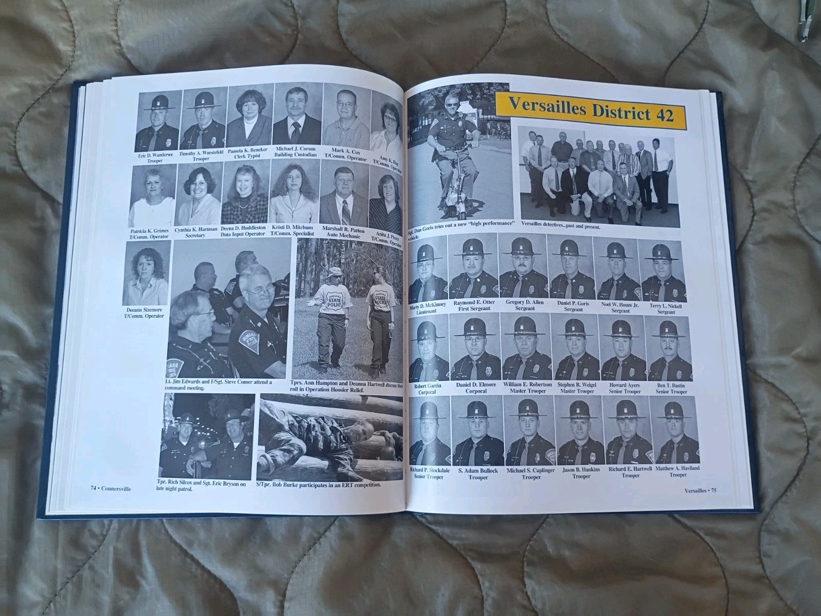 Indiana State Police Service 2005 Yearbook History Hardcover