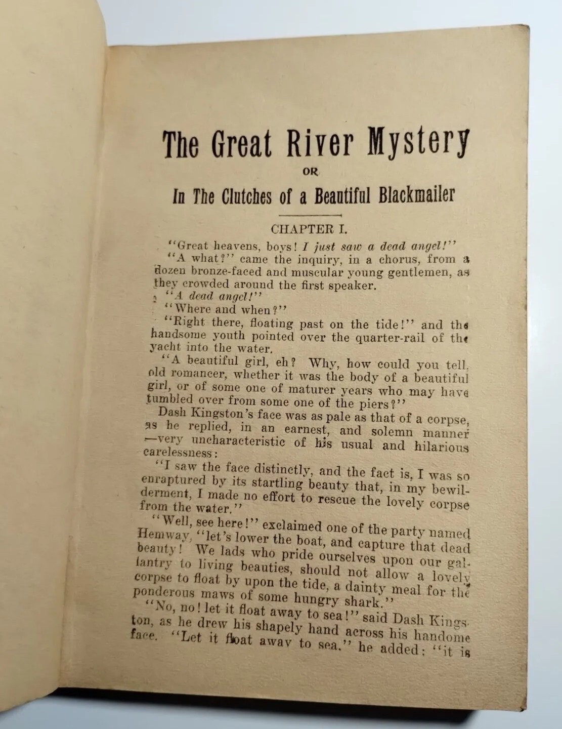 Old Sleuth Great River Mystery or In The Clutches of a Beautiful Blackmailer Pb