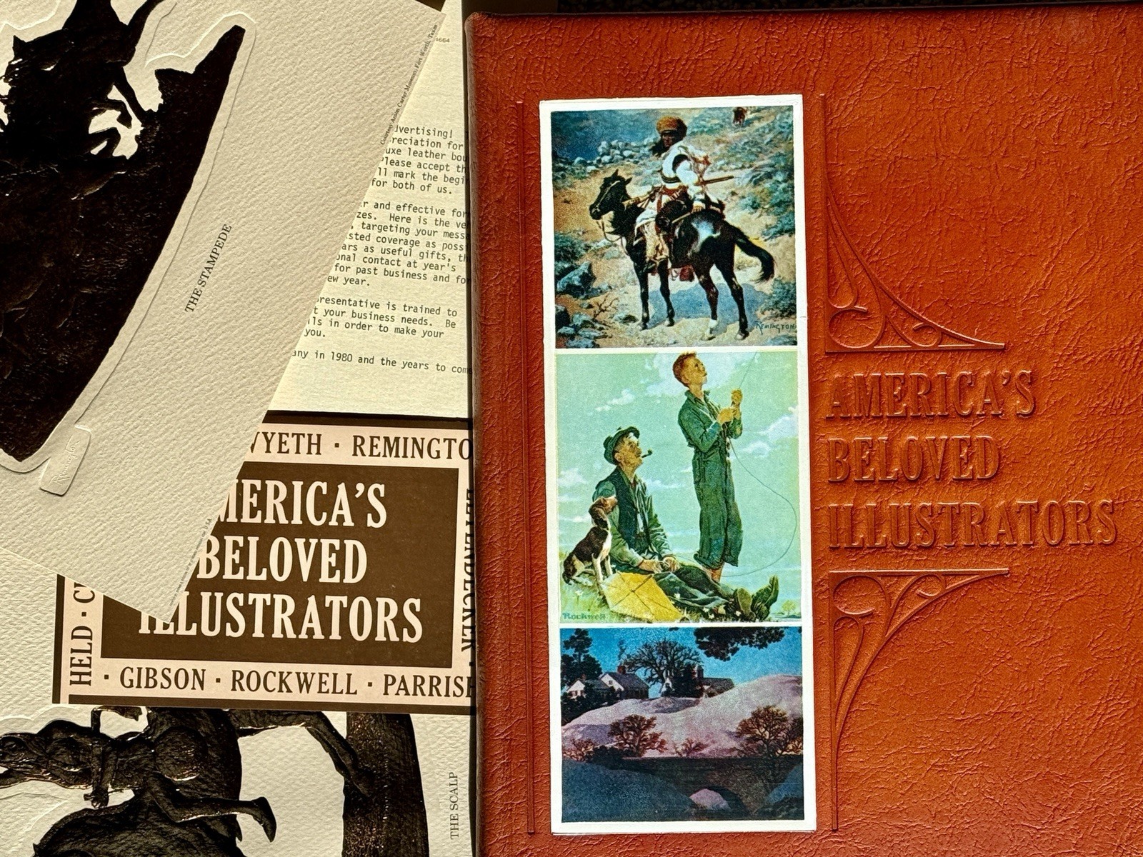 American’s Beloved Illustrators Leather Limited Edition #3358 Complete Set OOAK
