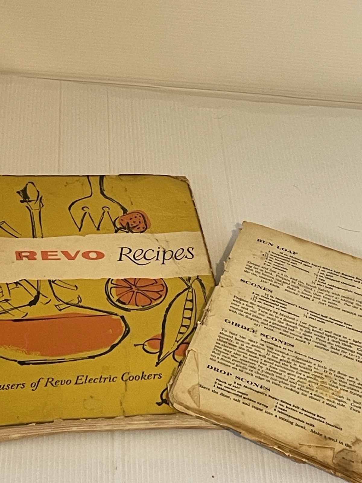 Vtg Spiral Bound REVO Recipes Cookery Book Revo Electric Cookers + 1 Other Trad
