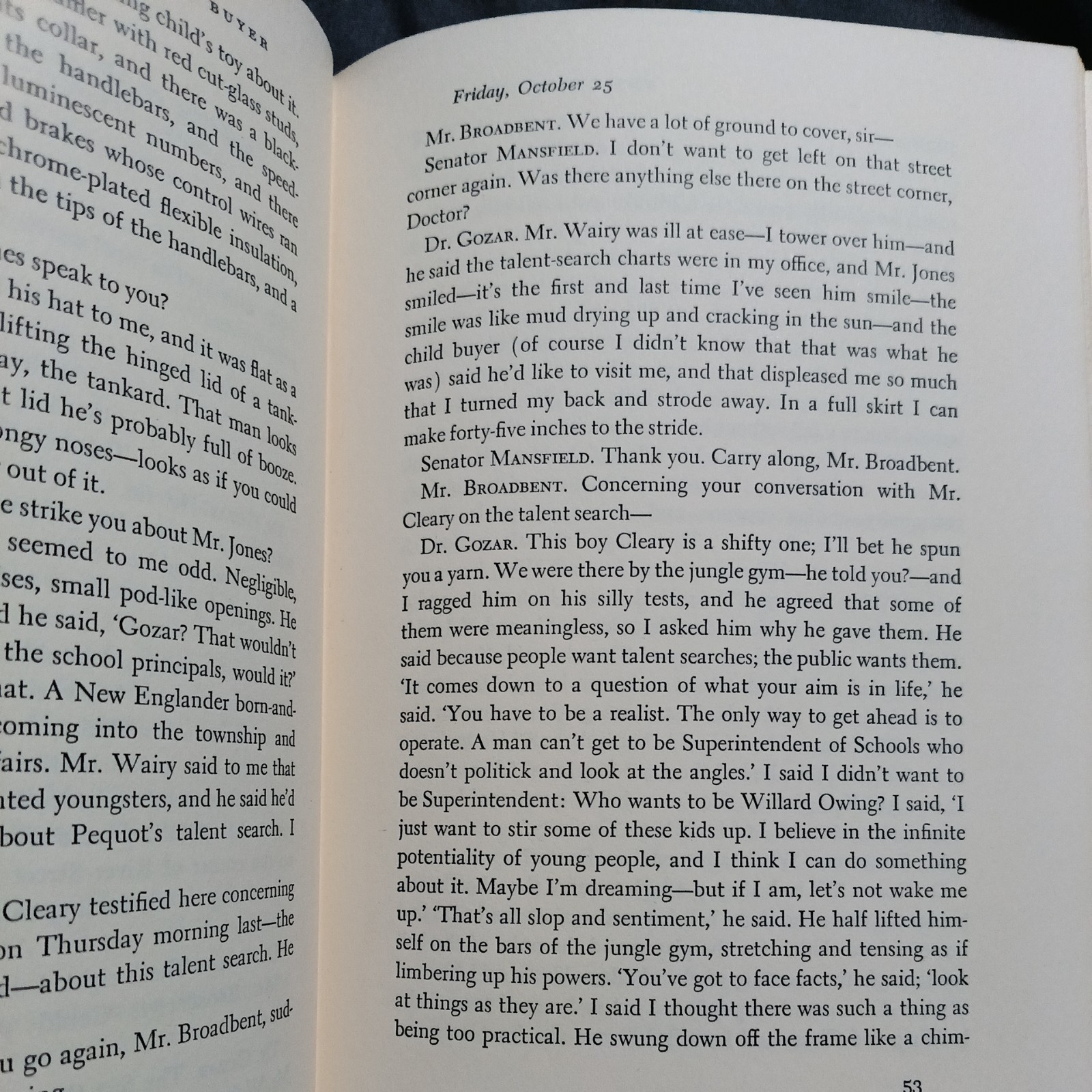 The Child Buyer by John Hersey (1960, Hardcover)