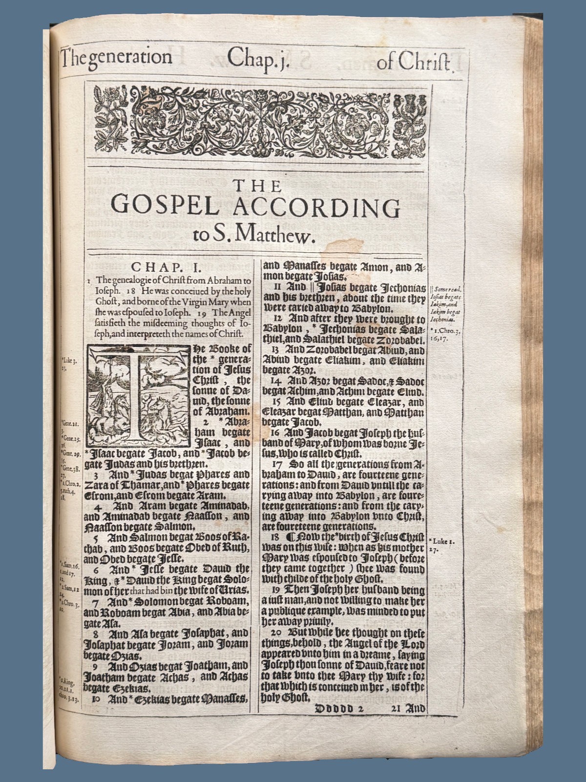 1617 Pulpit Folio 59-Line King James Bible – Complete Text with Genealogies