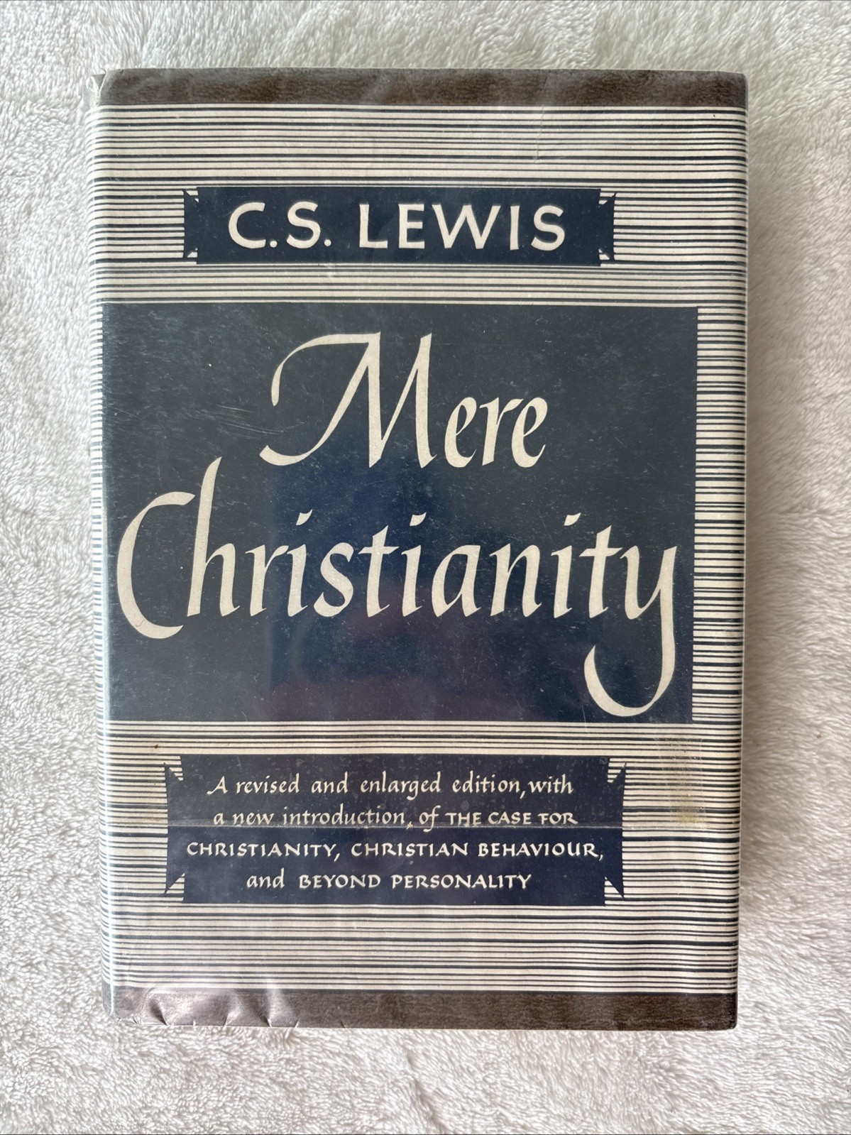 C.S. Lewis Mere Christianity Hardcover Macmillan 1958 Tenth Printing