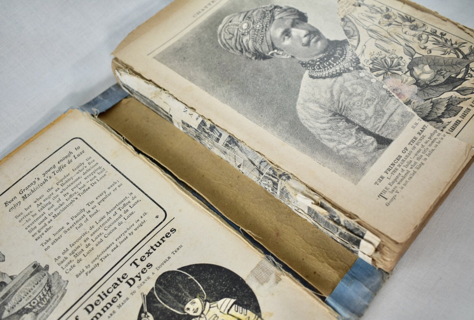 ANTIQUE CHATTERBOX HARDBACK CHILDRENS MAGAZINE BOOK c1920