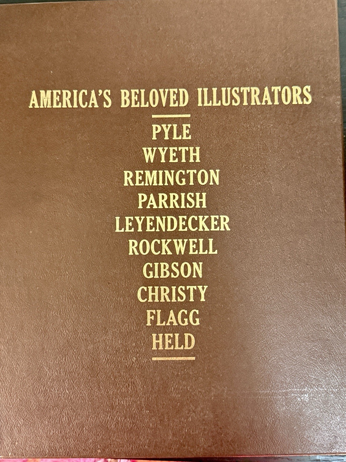 American’s Beloved Illustrators Leather Limited Edition #3358 Complete Set OOAK