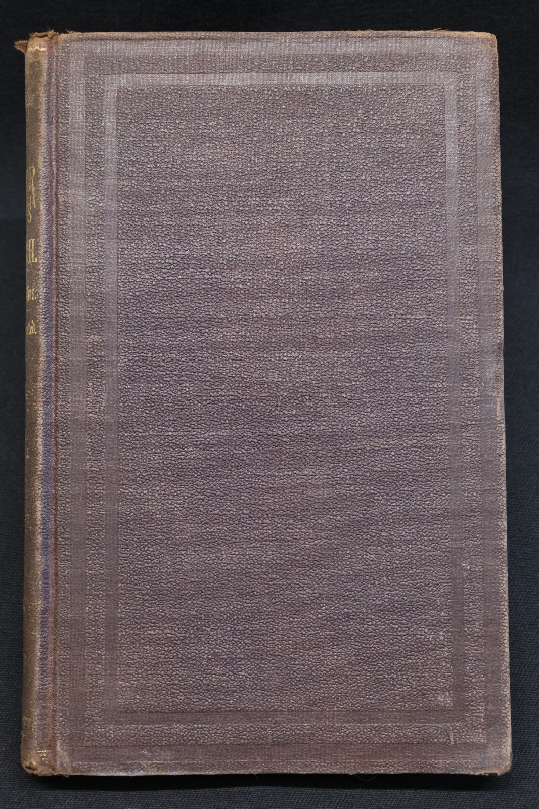 1872 Poor Miss Finch, A Novel by Wilkie Collins – Harper & Brothers