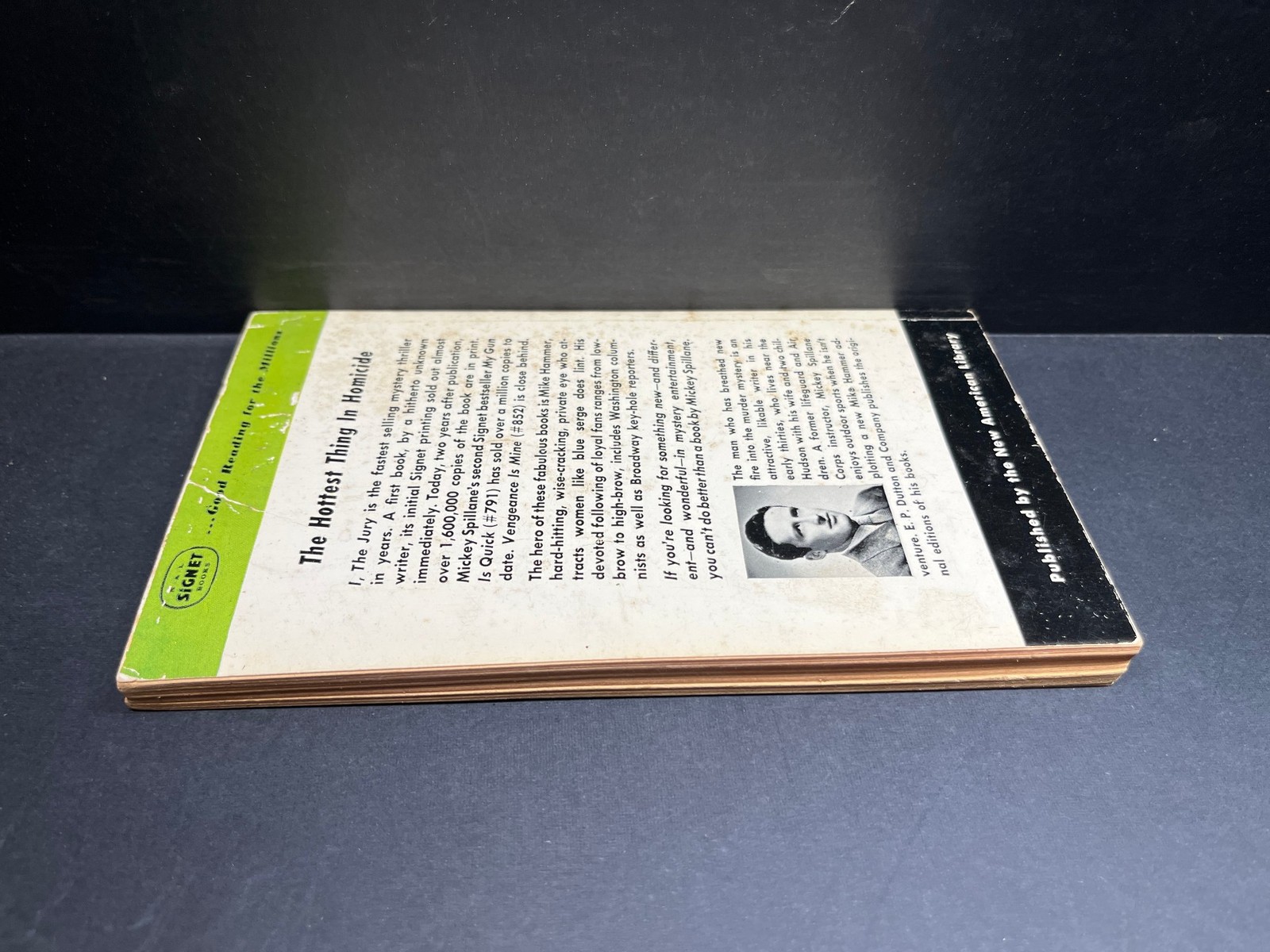 1951 I. The Jury by Mickey Spillane Mass Market Paperback Signet Books
