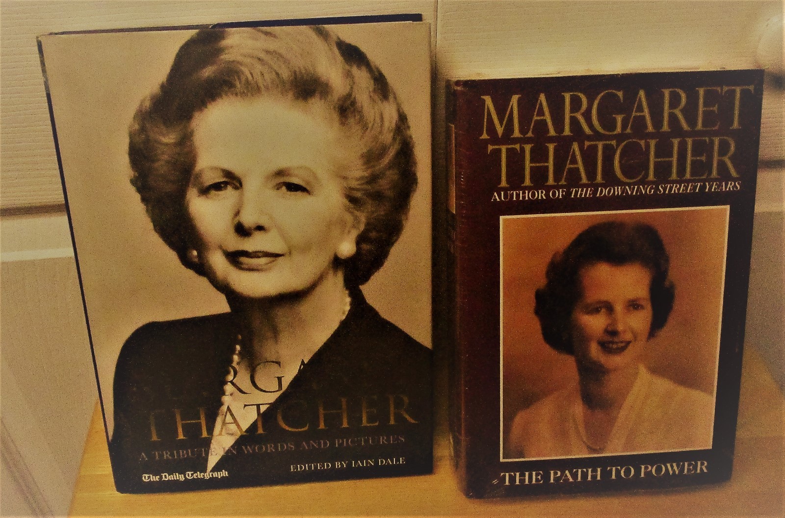 Lot of 2 Books : Margaret Thatcher PATH TO POWER & A Tribute in Words Pictures