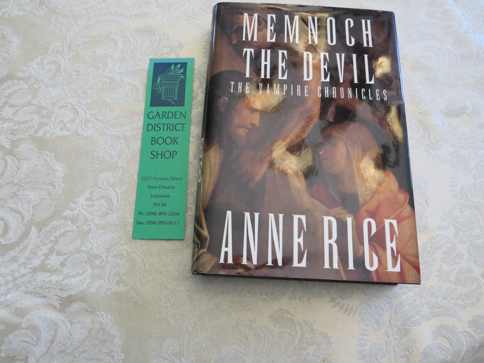 Anne Rice MEMNOCH THE DEVIL Signed HC/DJ 1st Edition – Pristine Condition