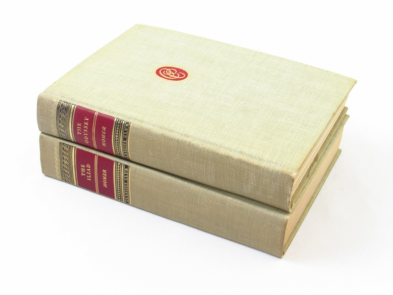 The Odyssey & Iliad Homer 1942/1944 Walter J Black Classics Club HC 2-Volume Set