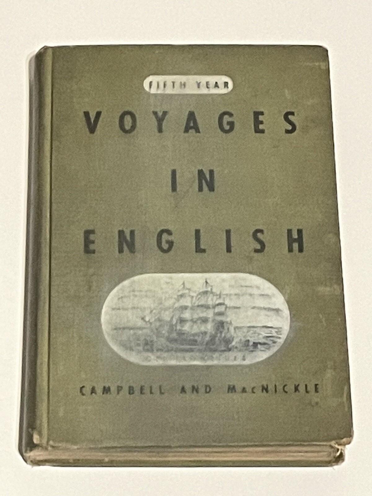 Voyages in English Fifth Year Hardcover 1943 Vintage Catholic School Text Book