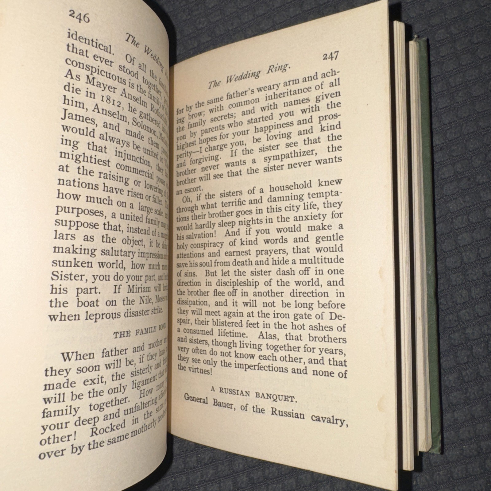 The Christian Herald The Wedding Ring by Talmage 1896 Husbands Wives Matrimony