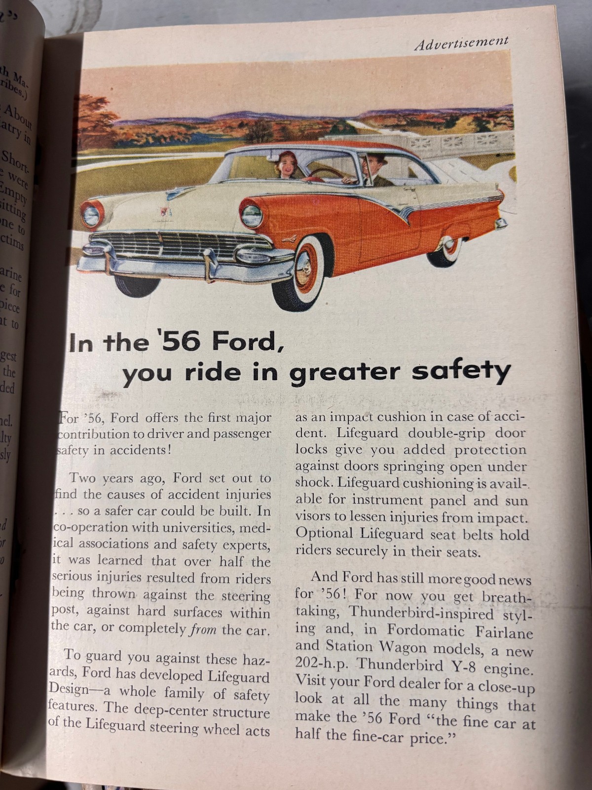 Reader’s Digest October 1955 Morton Roberts Cover 1956 Ford Ad Rin Tin Tin