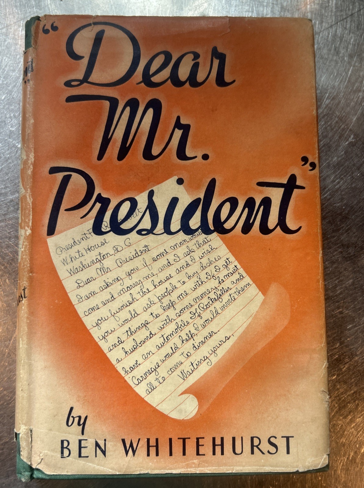 SIGNED 1940 Dear Mr President Association Copy to Marion E Martin RNC FDR WW2