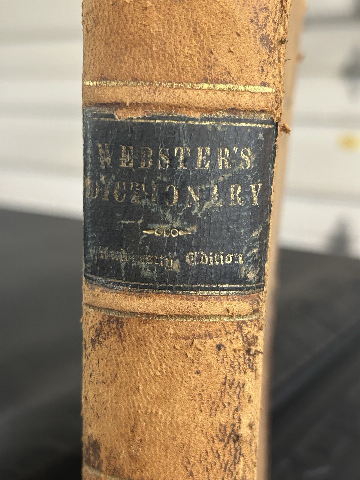 Webster’s English Dictionary – Noah Webster Leather Bound Hardcover 1847