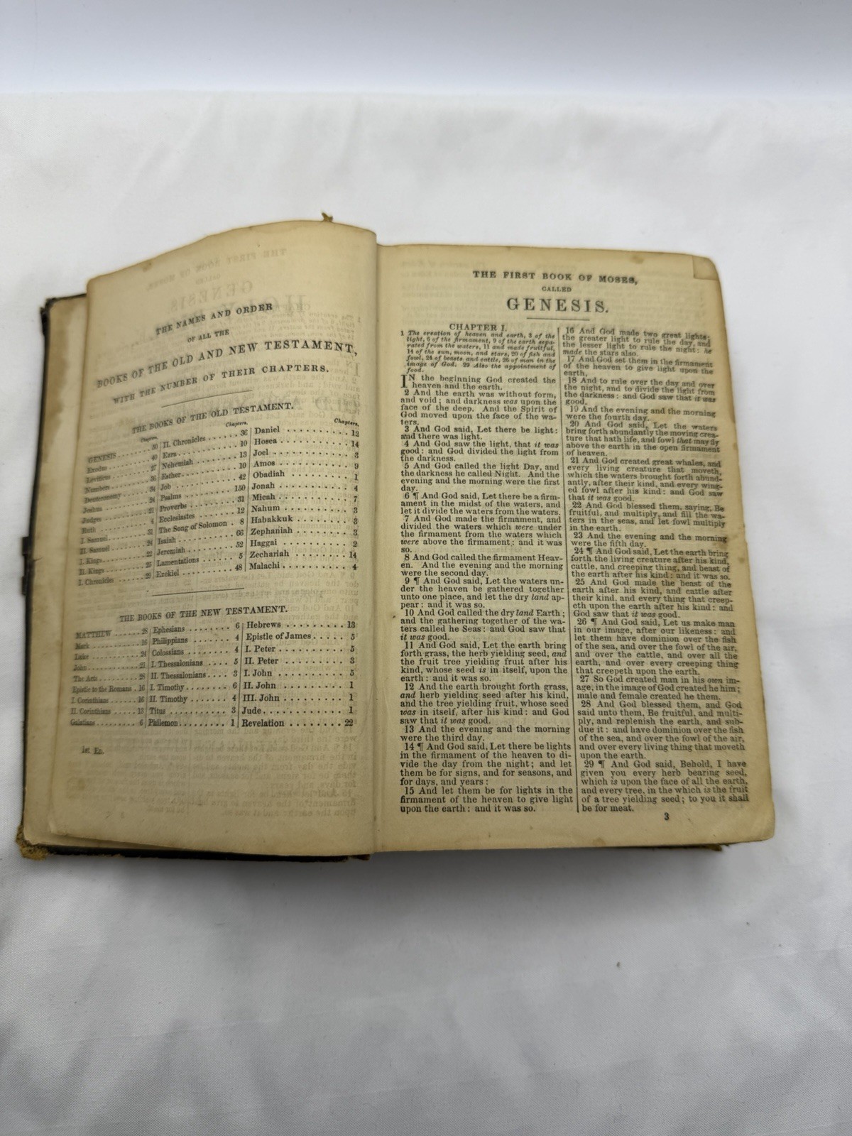 Holy Bible New & Old Testaments Orig Tongues New York American Bible S. 1866