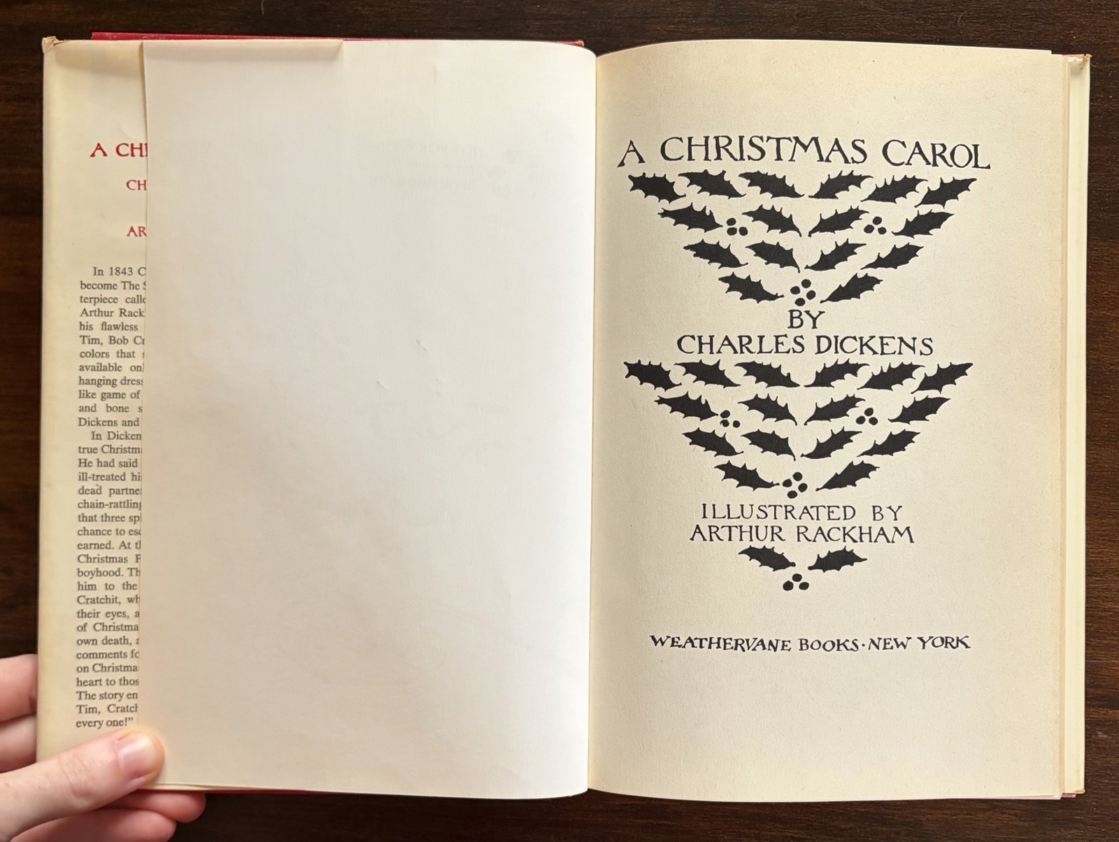 A Christmas Carol By Charles Dickens, Arthur Rackham, Vintage 1977 Hardcover