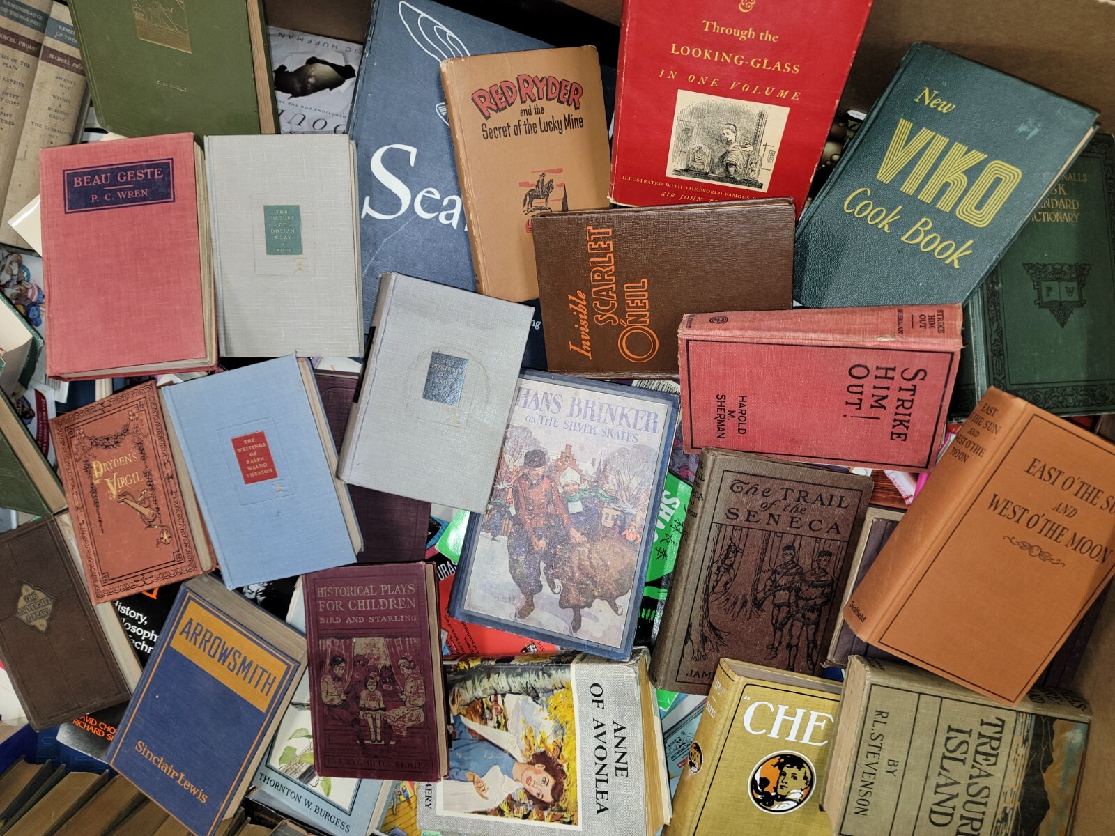Lot of 3 Antique Vintage Old Rare Hard To Find Books MIX COLORS RANDOM UNSORTED