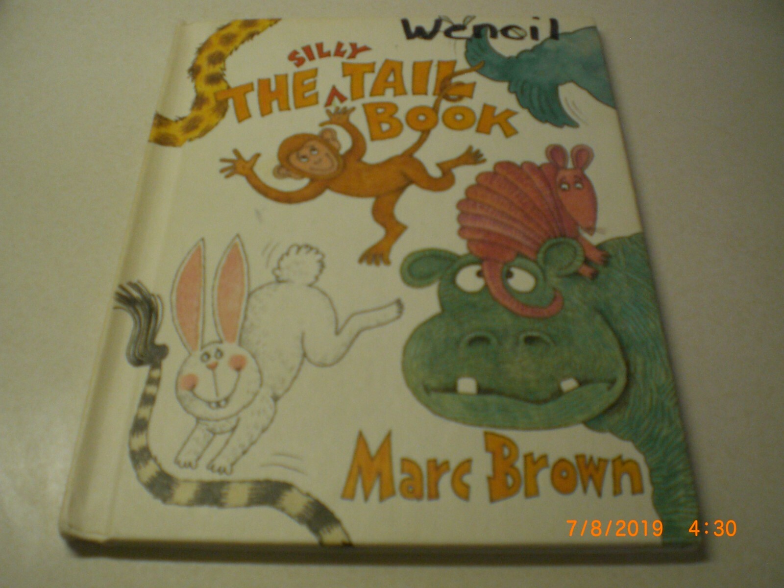 The Silly Tail Book by Marc Brown Vintage Hardcover For Children