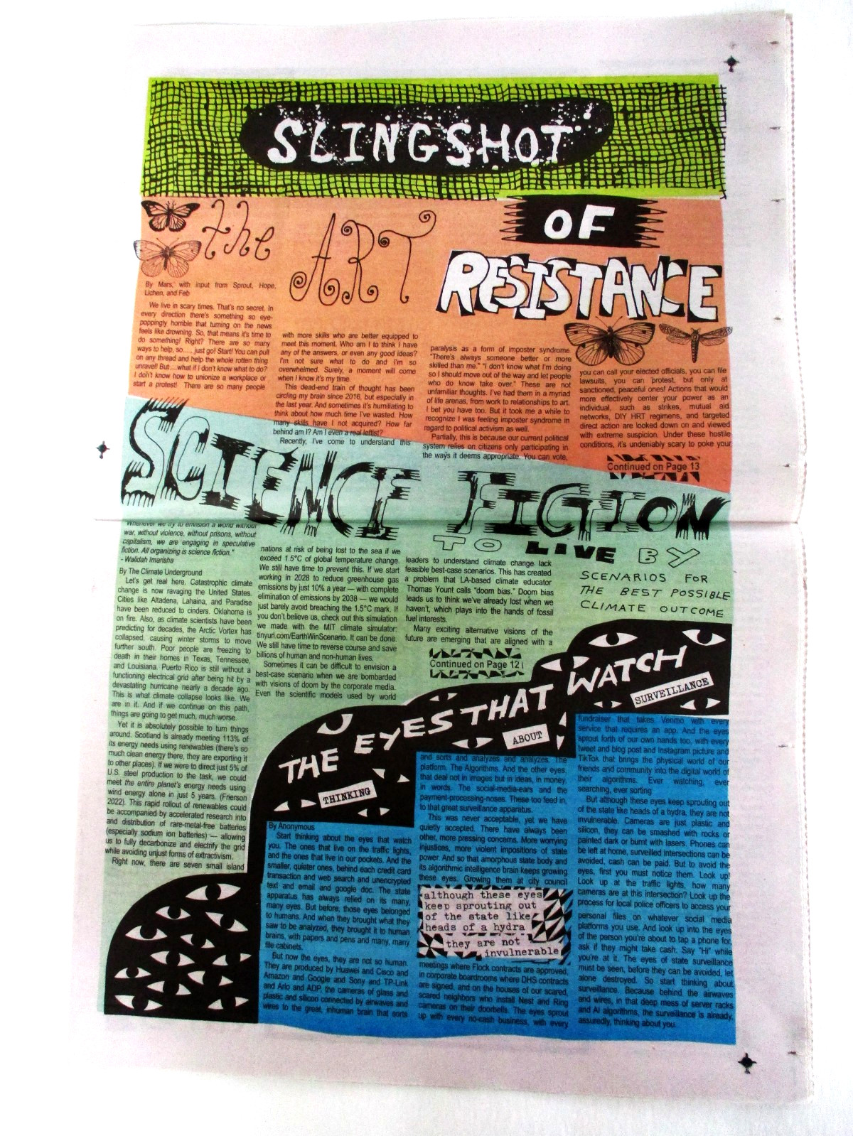 Berkeley CA Newspaper SLINGSHOT Spring 2026 Issue #144 Underground Independent