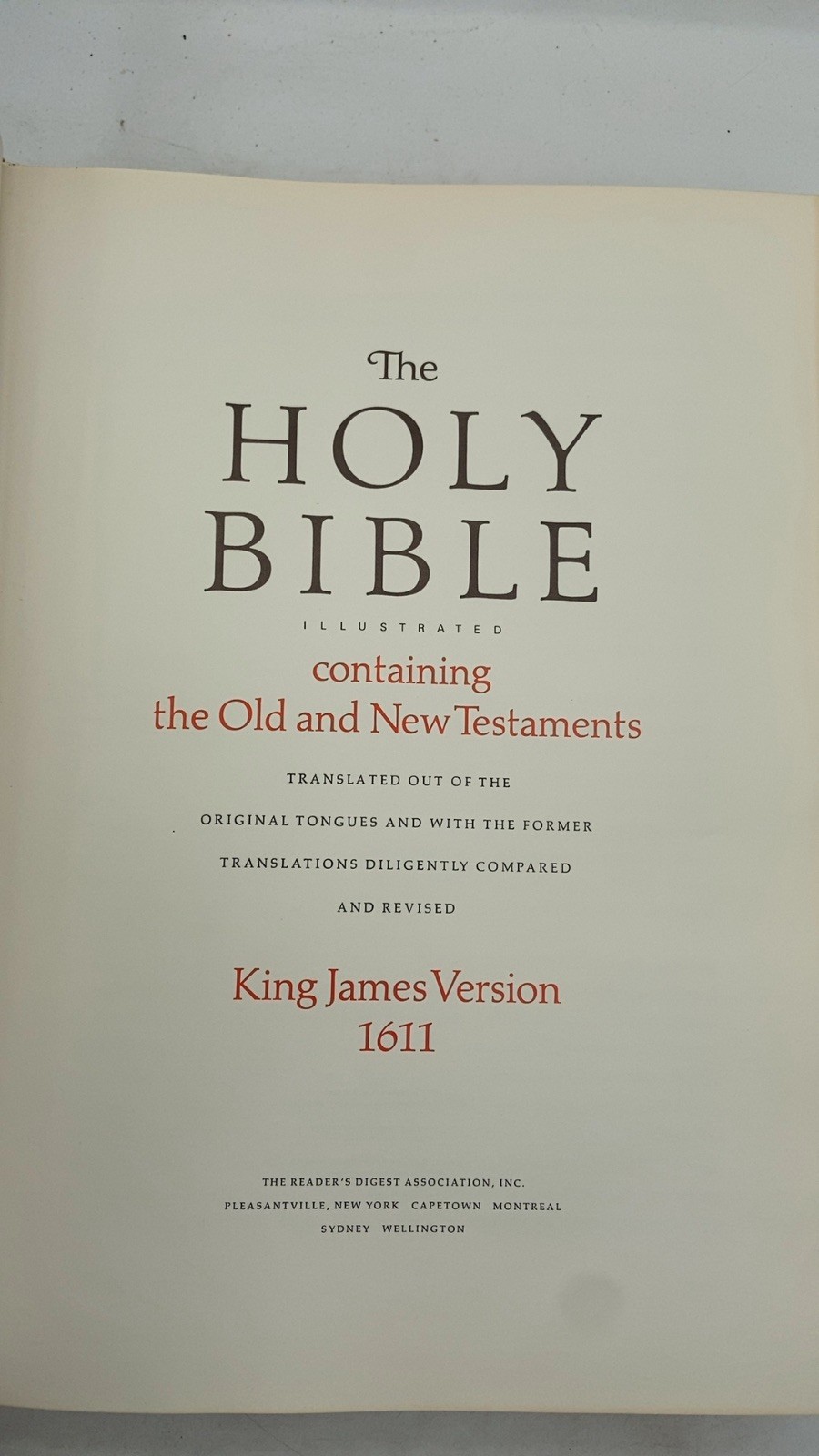 The Holy Bible: King James Version 1611 Hardcover Illustrated Edition 1971