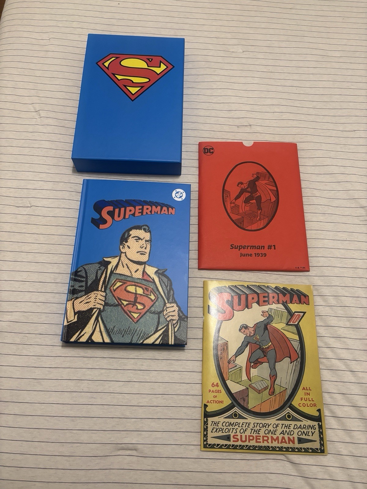 1st Printing “DC: Superman” HC + Facsimile 1st Issue Comic! 2025 Folio Society