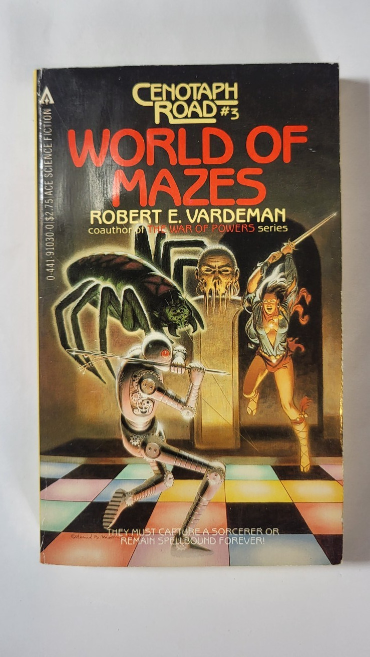 World of Mazes Cenotaph Road #3 by Robert Vardeman 1983 Ace Paperback