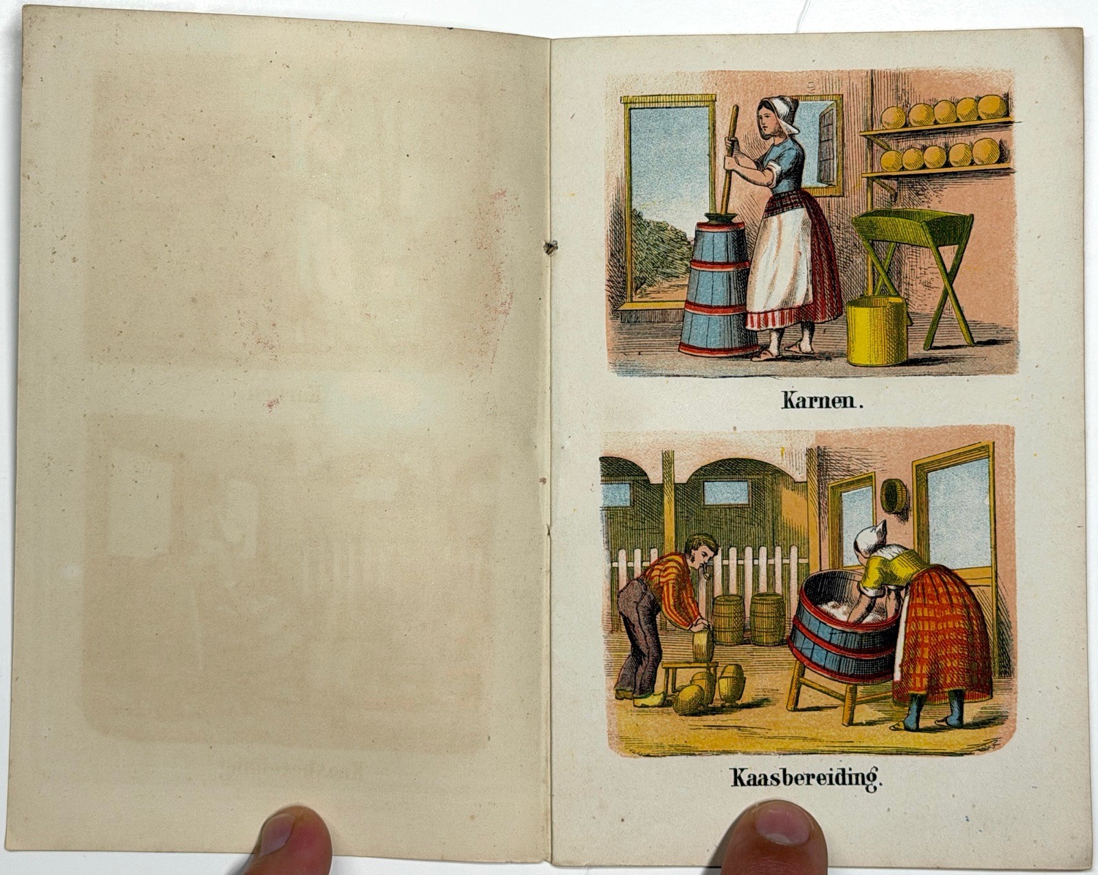 1880 HET BOERENLEVEN DUTCH CHILDRENS BOOK DE HAAN EMRIK BINGER COLOR LITHO