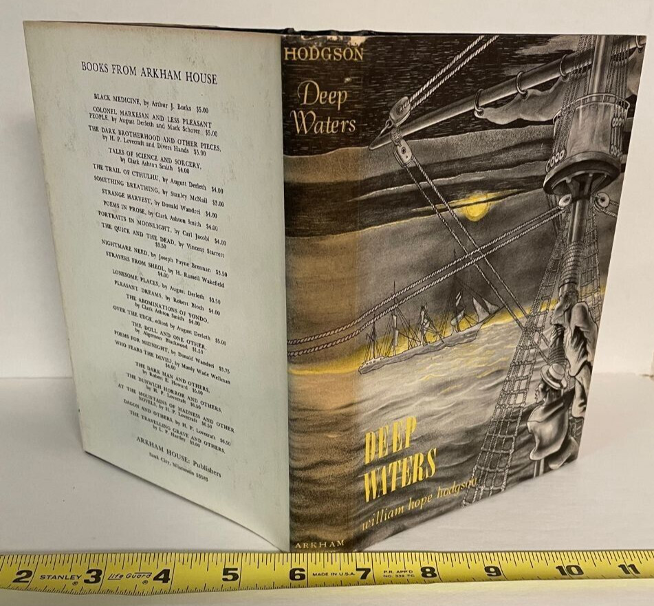 Deep Waters by William Hope Hodgson, Arkham House First Edition First Printing