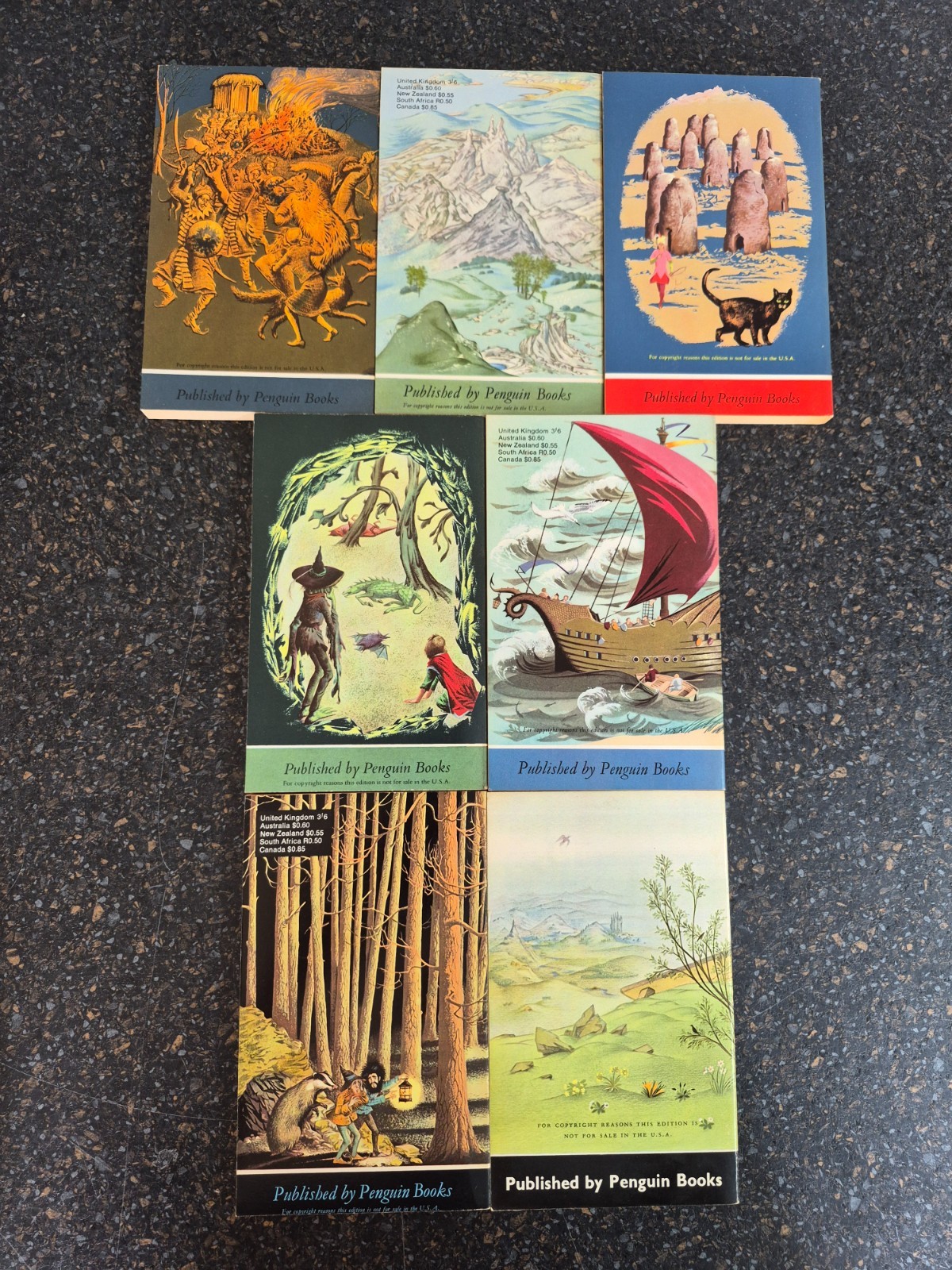 C S Lewis The Complete Chronicles of Narnia – Puffin 1968 Box Set Paperback