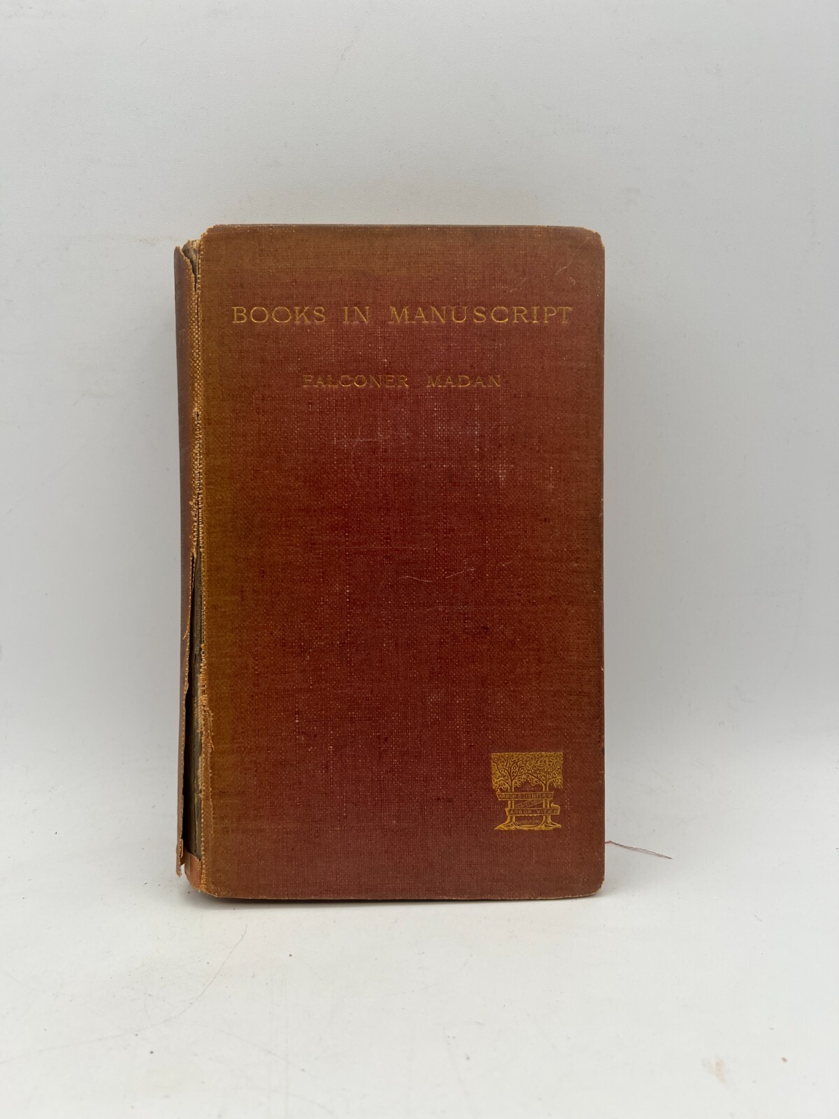 Books In Manuscript Falconer Madan 1893 1st Hardcover