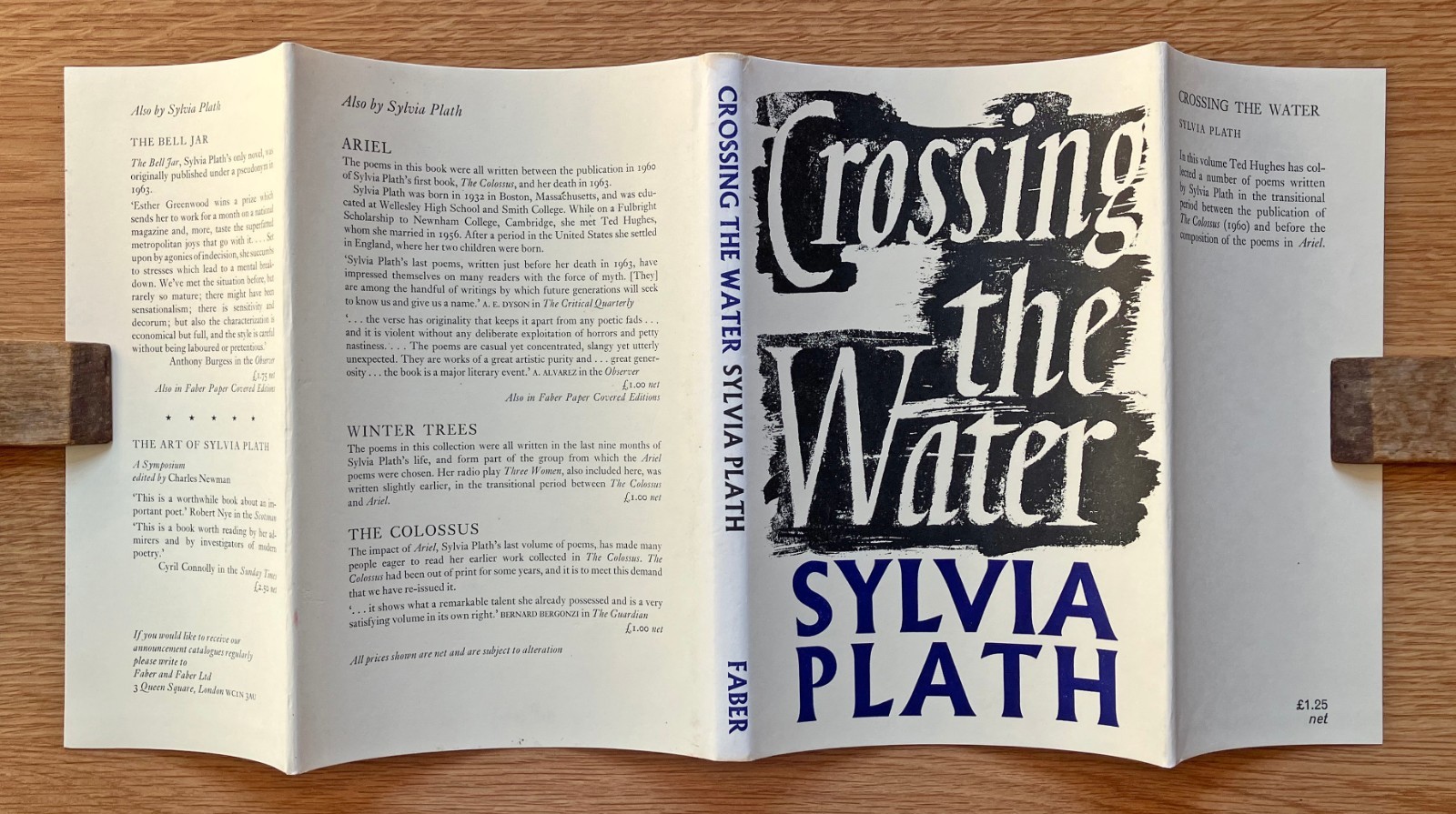 Sylvia Plath, Winter Trees, 1st edition 1971, Crossing the Water, 1st/2nd 1971