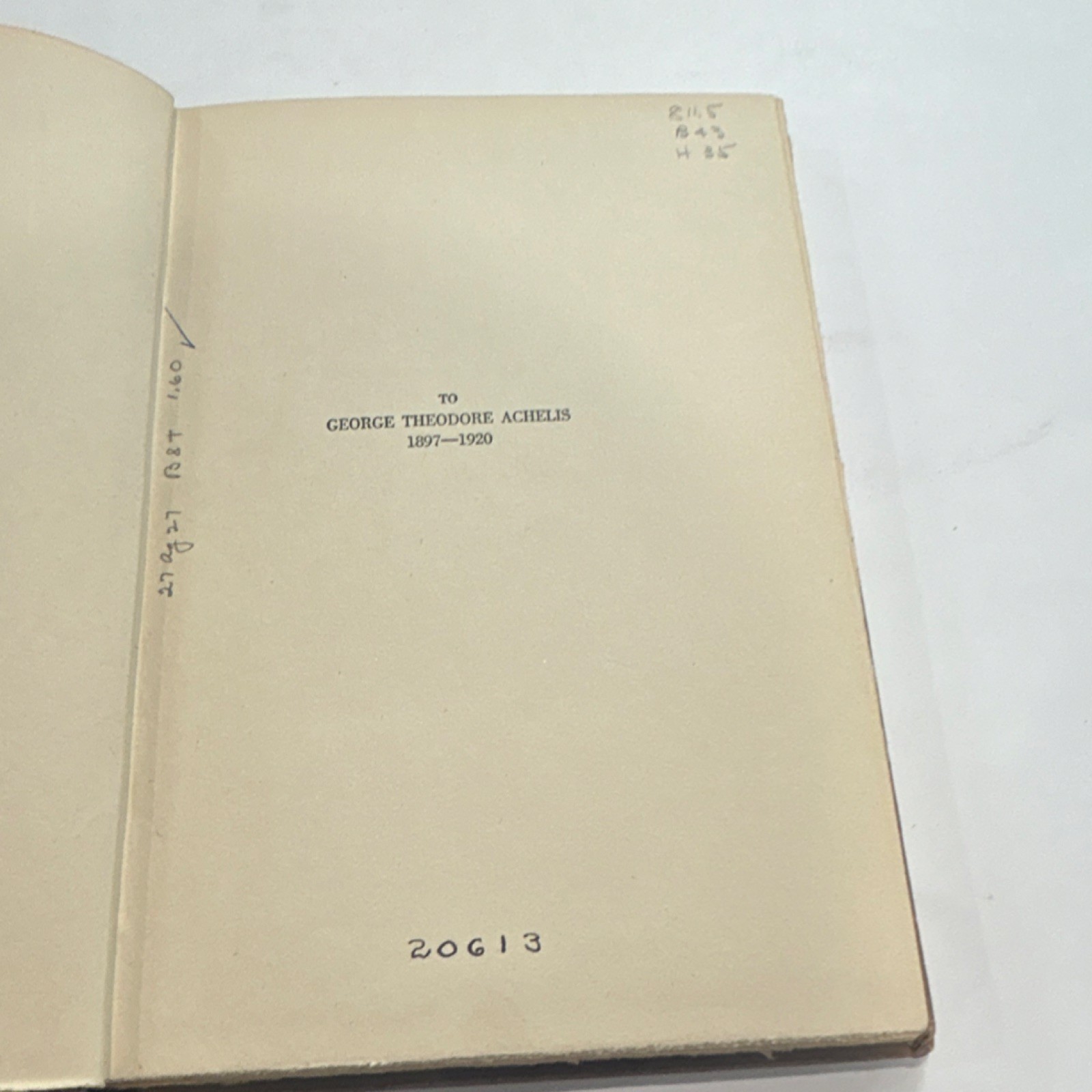 STEPHEN VINCENT BENÉT Heavens and Earth Henry Holt 1920 Cloth Ex-Library