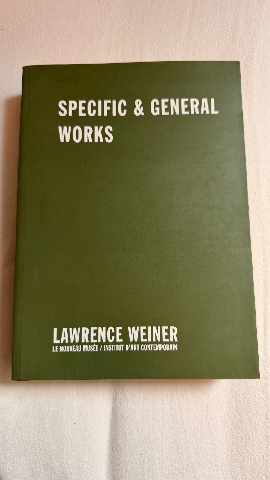 Lawrence Weiner – Specific & General Works (1993)